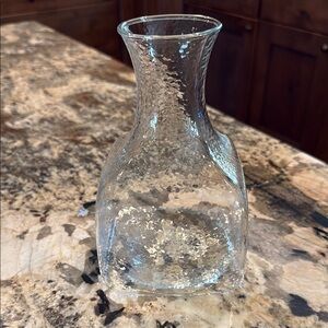 Textured Glass Wine Carafe.